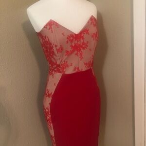 MASON Red Lace Dress